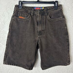 EMPYRE Brown Black Denim Jean Skater Shorts Men’s Size 28